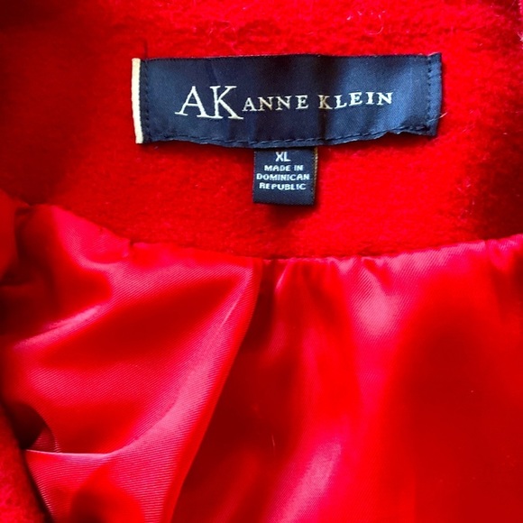 Red Anne Klein Women’s Pea Coat - XL - Picture 6 of 6